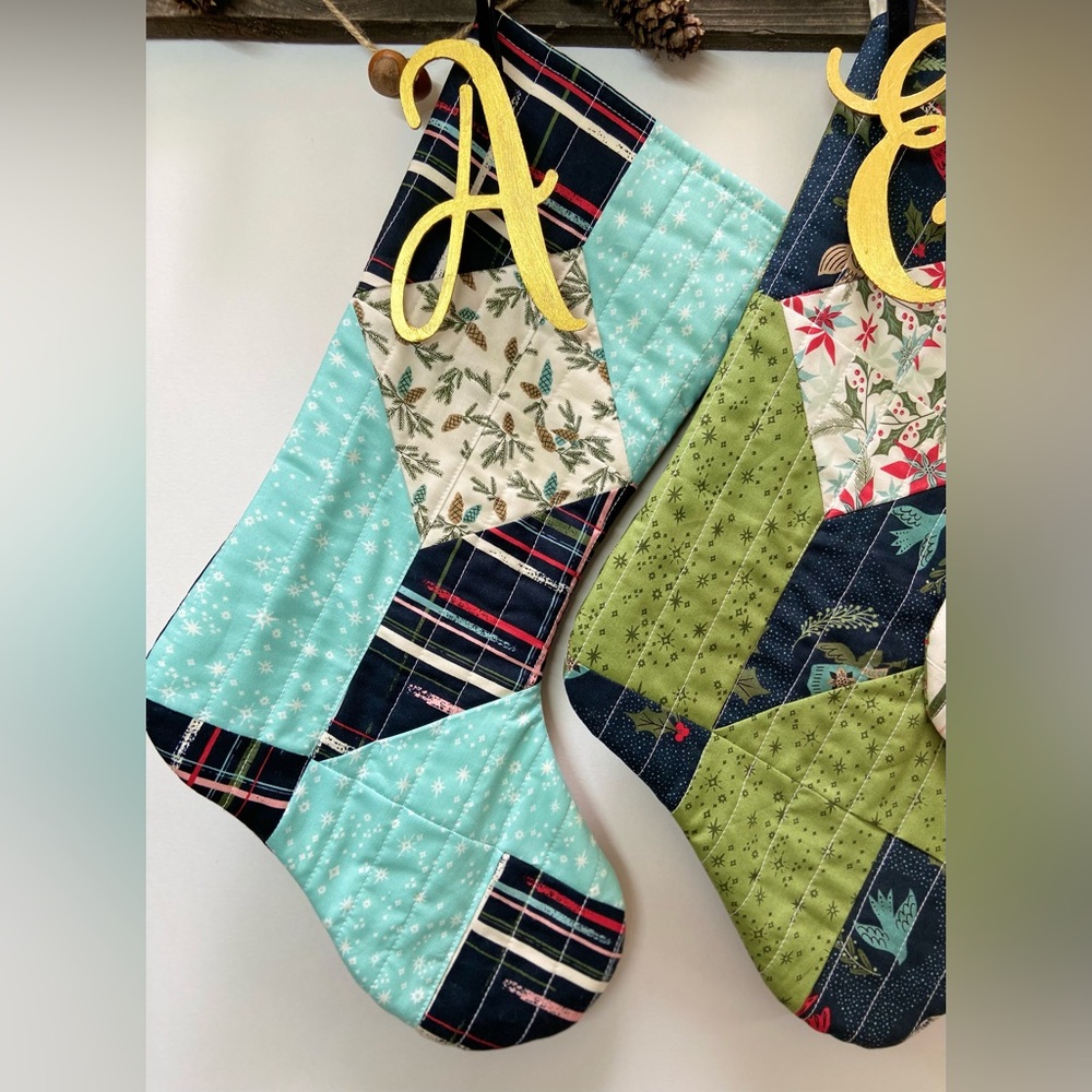 A- Handmade Quilted Stocking - Picture 4 of 5